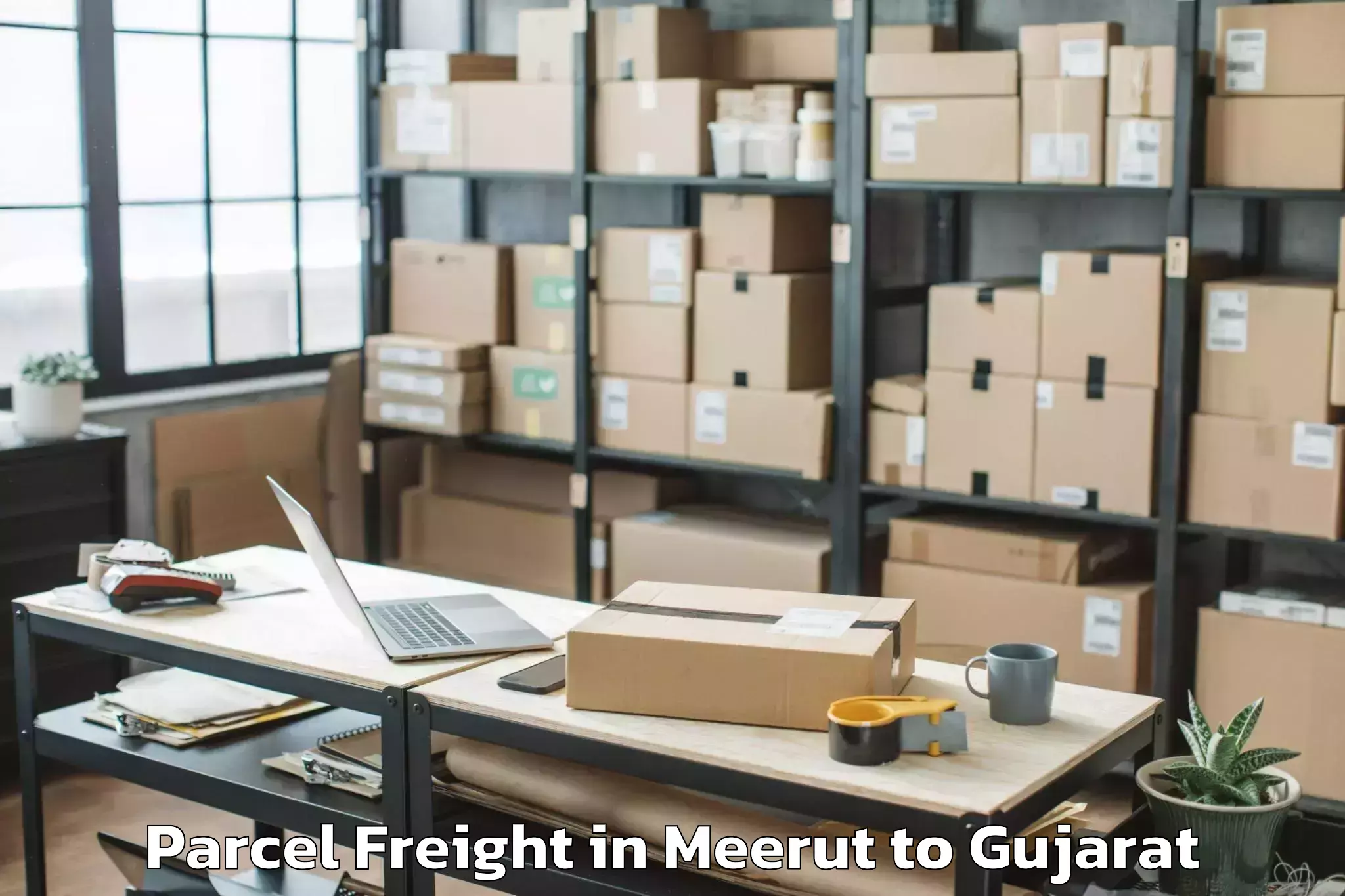 Get Meerut to Sardarkrushinagar Dantiwada Ag Parcel Freight